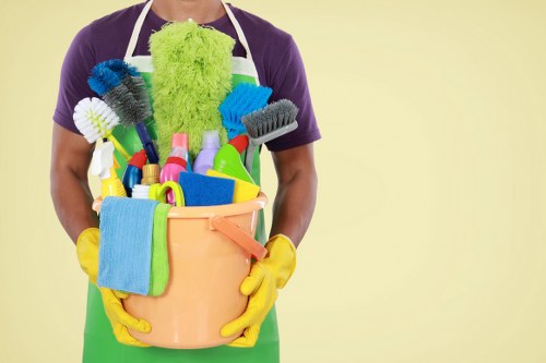 Cleaners reviewing a customer complaint form
