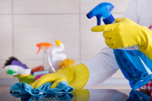 Cleaning team in Clapham with insurance and safety focus