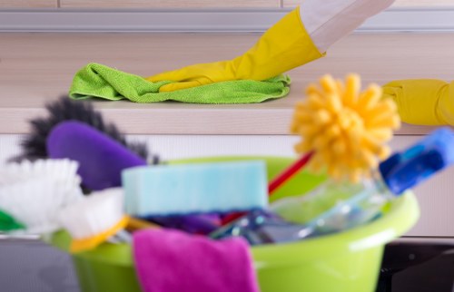 Furniture and household items prepared for clearance in Clapham