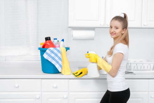 Stain treatment during carpet cleaning in Clapham