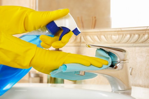 Clapham cleaners preparing a tidy kitchen for a domestic service