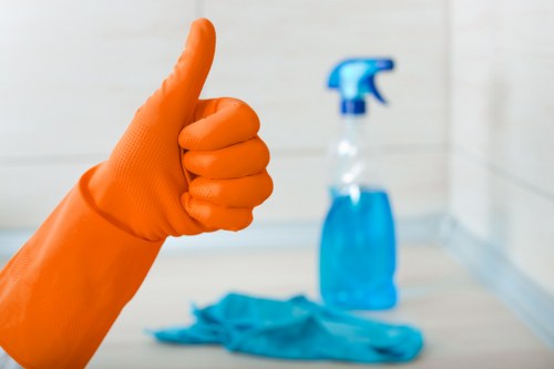 Local cleaners in Clapham performing a detailed deep clean