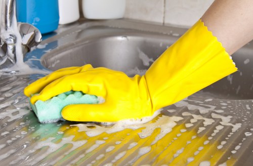 Kitchen deep clean for a move-out service in Clapham