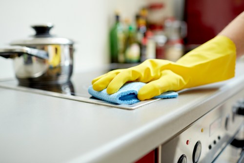 Deep carpet cleaning equipment removing dirt from a Clapham home carpet