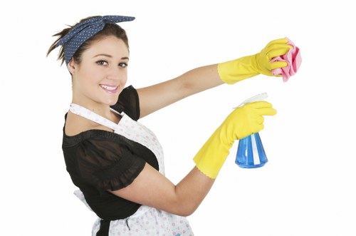 Clean and organised interior maintained by Cleaners Clapham