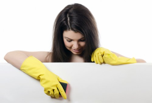 Supervisor checking a cleaning report and action plan