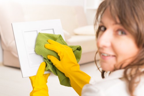 Commercial cleaners in Clapham maintaining a clean office space